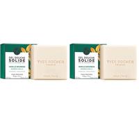 Yves Rocher Gel de Ducha Sólido Vainilla Bourbon - Limpieza Suave y Sensorial - 92% Natural, Vegano - Sin Plástico - 100g (Paquete de 2)