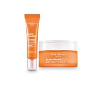 Yves Rocher Glow Énergie [C+] Set: Crema Glow Activadora 50ml y Crema para los Ojos Anti-Ojeras 15ml con Vitamina C, Capuchina y Cafeína - Ilumina y Reduce Signos de Fatiga - Todo Tipo de Piel