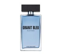 Yves Rocher GRANIT BLEU Eau de Toilette 100 ml - Fragancia Marina y Amaderada para Hombre - Bergamota y Algas de Bretaña - Perfume con Notas de Vetiver de Arena - Regalo para Hombre