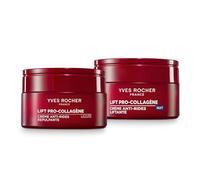 Yves Rocher LIFT PRO-COLLAGÈNE Pack Crema de Día + Crema de Noche Antiarrugas - Rutina Lifting 24h Reafirmante y Rellenadora - Colágeno Vegetal y Ácido Hialurónico - 2 x 50ml - Fabricado en Francia