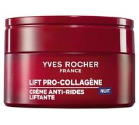 Yves Rocher LiftPro-Collagène Crema de Noche Anti-Arrugas Reafirmante 50ml | Ficoide glacial + Colágeno vegetal + ácido hialurónico - Alisa, reafirma y nutre - Todo tipo de pieles - Textura crema rica