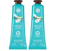 Yves Rocher Monoï - Crema de manos hidratante, aporta a las manos un aroma suave y soleado, 1 tubo de 30 ml (Paquete de 2)
