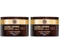 Yves Rocher RICHE CRÈME - Crema Facial de Dia Antiarrugas - Cuidado Diurno Anti Edad para Mujeres - Con Aceite de 1000 Rosas para una Regeneración Celular Intensa - 50ml (Paquete de 2)