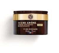 Yves Rocher RICHE CRÈME - Cuidado de noche antiarrugas | Regenerador antienvejecimiento cuidado facial nocturno | Crema de noche para mujer | Cuidado para una piel suave y flexible