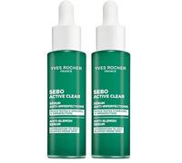 Yves Rocher SEBO ACTIVE CLEAR Serum Facial Anti-Imperfecciones - Reduce Granitos & Matifica - 97% Ingredientes Naturales - Minimiza Poros & Afina la Piel - 30ml (Paquete de 2)