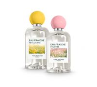Yves Rocher Set Eau Fraîche - Pétillante + Poudrée 2x100ml - Perfumes Mujer Frescos y Ligeros - Fragancia Floral Cítrica y Empolvada - Limón, Magnolia y Bergamota
