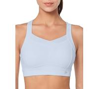 Yvette Sujetador Deportivo para Mujer con Gran sujeción, con Gancho y Ojal, Tallas Grandes, para Correr y Fitness,Púrpura Claro,L