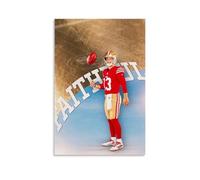 YVFCIRXTT Brock Purdy- Póster impermeable de estilo retro para decoración de pared, sala de estar, cocina, cafetería, 30 x 45 cm, estilo sin marco