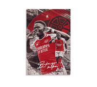 YVFCIRXTT Bukayo Saka- Póster de estilo retro con impresión artística moderna, decoración de pared, sala de estar, cocina, cafetería, impermeable, 60 x 90 cm, estilo sin marco