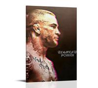 YVFCIRXTT Dustin Poirier - Póster moderno de estilo retro para decoración de pared, sala de estar, cocina, cafetería, impermeable, 50 x 75 cm, estilo marco