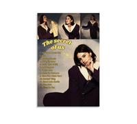 YVFCIRXTT Gracie Abrams The Secret of UsModern Art Printing Retro Style Wall Decor Living Kitchen Coffee Shop Póster impermeable de 50 x 75 cm, estilo sin marco