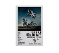 YVFCIRXTT Hardstone Psycho-Don Toliver- Póster impermeable de 30 x 45 cm, estilo retro, decoración de pared, sala de estar, cocina, cafetería, estilo moderno