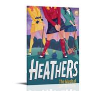 YVFCIRXTT Heathers:The MusicalModern Art Printing Retro Style Wall Decor Living Kitchen Coffee Shop Póster impermeable 60 x 90 cm, estilo marco