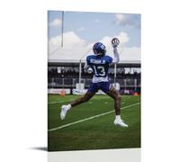 YVFCIRXTT Odell Beckham Jr. Póster impermeable de 30 x 45 cm, estilo retro, decoración de pared, sala de estar, cocina, cafetería, etc