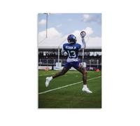 YVFCIRXTT Odell Beckham Jr. Póster impermeable de 40 x 60 cm, estilo retro, decoración de pared, sala de estar, cocina, cafetería, etc
