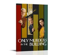 YVFCIRXTT Only Murders in The BuildingModern Art Printing Retro Style Wall Decor Living Kitchen Coffee Shop Póster impermeable 20 x 30 cm estilo marco