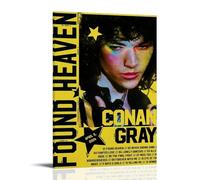 YVFCIRXTT Póster de Conan Gray Found HeavenModern Art Printing estilo retro, decoración de pared, sala de estar, cocina, cafetería, impermeable, 60 x 90 cm, estilo marco