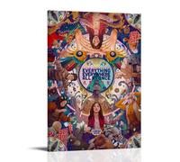 YVFCIRXTT Póster de estilo retro con texto en inglés «Everything Everywhere All at Once» (50 x 75 cm), impermeable, para sala de estar, cocina, cafetería, etc