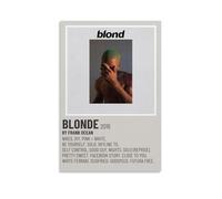 YVFCIRXTT Póster de Frank Ocean BlondeModern Art Printing estilo retro, decoración de pared, sala de estar, cocina, cafetería, impermeable, 60 x 90 cm, estilo sin marco