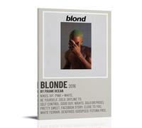 YVFCIRXTT Póster de Frank Ocean BlondeModern, estilo retro, decoración de pared, sala de estar, cocina, cafetería, impermeable, 50 x 75 cm, estilo marco