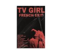 YVFCIRXTT Póster de French Exit-TV GirlModern Art Printing estilo retro, decoración de pared, sala de estar, cocina, cafetería, impermeable, 40 x 60 cm, sin marco