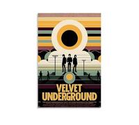 YVFCIRXTT Póster de The Velvet UndergroundModern Art Printing estilo retro, decoración de pared, sala de estar, cocina, cafetería, impermeable, 50 x 75 cm, estilo sin marco