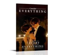 YVFCIRXTT Póster impermeable con diseño de The Theory of EverythingModern Art Printing estilo retro, decoración de pared, sala de estar, cocina, cafetería, 40 x 60 cm, estilo marco