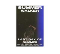 YVFCIRXTT Póster impermeable con texto en inglés «Last Day of Summer» de verano, estilo retro, decoración de pared, sala de estar, cocina, cafetería, 20 x 30 cm, estilo sin marco