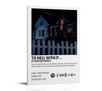 YVFCIRXTT Póster impermeable con texto en inglés «To Hell with It-PinkPantheress» (60 x 90 cm), estilo marco