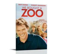 YVFCIRXTT Póster impermeable de 40 x 60 cm, con diseño de texto en inglés "We Bought A ZooModern", estilo retro, decoración de pared, sala de estar, cocina, cafetería, tienda