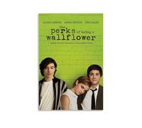 YVFCIRXTT Póster impermeable de 40 x 60 cm, sin marco, diseño de flores con texto en inglés "The Perks of Being A Wallflower"