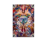 YVFCIRXTT Póster impermeable de 50 x 75 cm, estilo retro, decoración de pared, sala de estar, cocina, cafetería, con texto en inglés "Everything Everywhere All at Once"