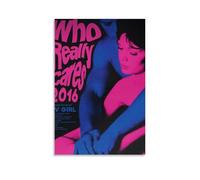 YVFCIRXTT Póster impermeable de TV Girl Who Really CaresModern Art Printing estilo retro, decoración de pared, sala de estar, cocina, cafetería, 20 x 30 cm, estilo sin marco