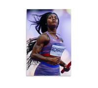 YVFCIRXTT Sha'Carri Richardson- Póster impermeable de estilo retro para decoración de pared, sala de estar, cocina, cafetería, 30 x 45 cm, estilo sin marco