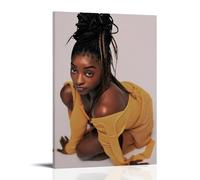 YVFCIRXTT Simone Biles- Póster de estilo retro moderno para decoración de pared, sala de estar, cocina, cafetería, impermeable, 40 x 60 cm, estilo marco
