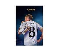 YVFCIRXTT Toni Kroos- Póster impermeable de estilo retro para decoración de pared, sala de estar, cocina, cafetería, 30 x 45 cm, estilo sin marco