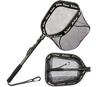 YVLEEN Floating Fishing Net - Folding Fishing Landing Net with Rubber Coating Mesh for Easy Fish Catch and Release, Fishing Net for Freshwater and Saltwater