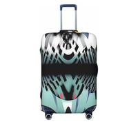 YVNKHKU Abstract Geometry Art1 - Funda elástica para maleta, duradera, antiarañazos, se adapta a equipaje de 18 a 32 pulgadas, fácil de lavar y protección de viaje, Negro -, S