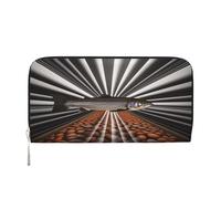 YVNKHKU Billetera con clip para dinero elegante para hombres y mujeres, bolsos de piel sintética, múltiples compartimentos, ideal para dinero en efectivo y tarjetas, incubación de cielo estrellado