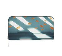 YVNKHKU Billetera con clip para dinero elegante para hombres y mujeres, bolsos de piel sintética, múltiples compartimentos, ideal para dinero en efectivo y tarjetas. El viento sopla en las hojas