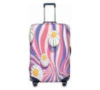 YVNKHKU Candy Vortex - Funda elástica para maleta, duradera, antiarañazos, se adapta a equipaje de 18 a 32 pulgadas, fácil de lavar y protección de viaje, Negro -, L