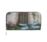 YVNKHKU cartera clip para billetes elegante para hombres mujeres bolsos, cuero PU, múltiples compartimentos, perfecto para efectivo y tarjetas de la puerta de los sueños, negro, talla única, Negro