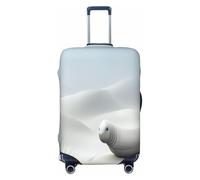 YVNKHKU Funda elástica para maleta con diseño de animales extraños en las dunas de arena, duradera, antiarañazos, se adapta a equipaje de 18 a 32 pulgadas, fácil de lavar y proteger de viaje, Negro -,