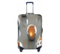 YVNKHKU Funda elástica para maleta de animales extraños, duradera, antiarañazos, se adapta a equipaje de 18 a 32 pulgadas, fácil de lavar y protección de viaje, Negro -, M