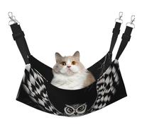 YVNKHKU Illusion and Psychedelic Art - Hamaca reversible para gatos, suave, transpirable, jaula ajustable para gatitos, cachorros o pequeños y medianos