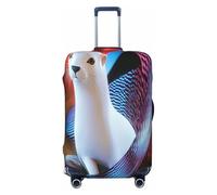 YVNKHKU Ilustración de transfiguración, funda elástica para maleta, duradera, antiarañazos, se adapta a equipaje de 18 a 32 pulgadas, fácil de lavar y protección de viaje, Negro -, XL