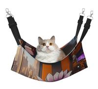 YVNKHKU Lotus Flowers in The Room - Hamaca reversible para gatos, suave, transpirable, jaula ajustable para gatitos, cachorros o pequeños y grandes