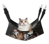YVNKHKU Sad Tiger - Hamaca reversible para gatos, suave, transpirable, cama ajustable para gatitos, cachorros o pequeños y medianos