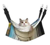 YVNKHKU The Black Panther in The Corridor - Hamaca reversible para gatos, suave, transpirable, jaula para mascotas, cama ajustable para gatitos, cachorros o pequeños y medianos