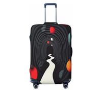 YVNKHKU The path through the denso forest - Funda elástica para maleta, duradera, antiarañazos, se adapta a equipaje de 18 a 32 pulgadas, fácil de lavar y protección de viaje, Negro -, S